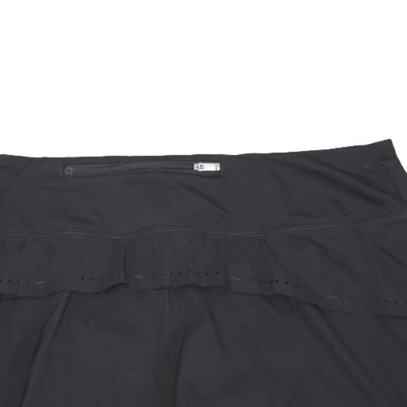 Athleta Laser Run Skort 210532 Black Size Medium Athleisure Vacation Travel - Picture 7 of 13